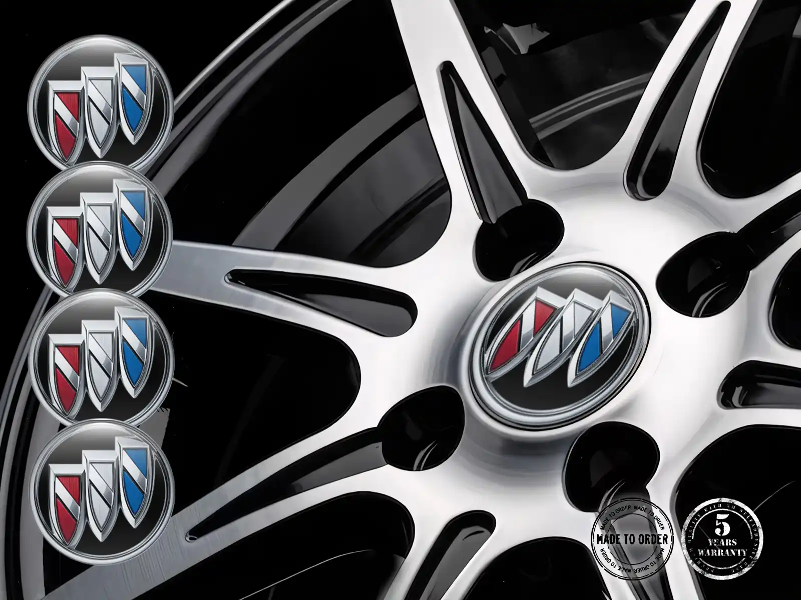Buick Logo Cupola Adesiva Label Gravitational Thrust Style